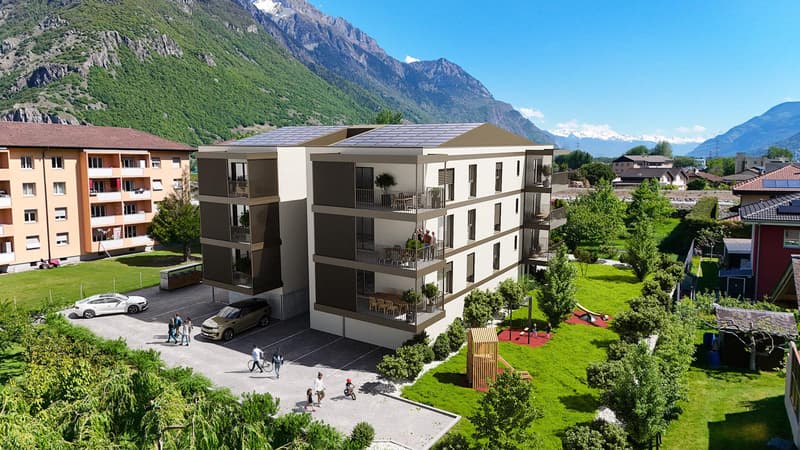 Vue 3D - Façades Ouest et Sud
