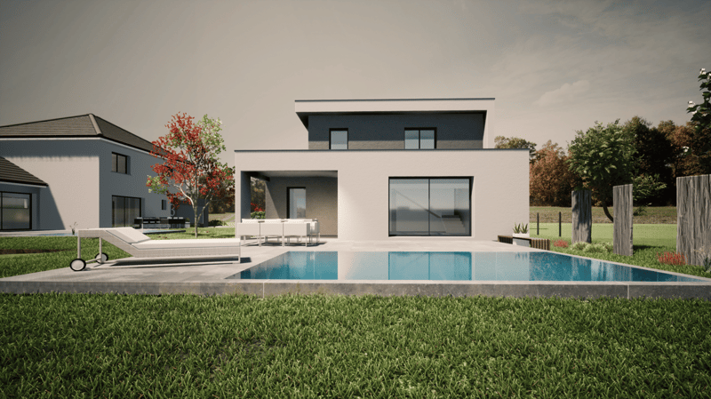 Bau Projekt in Saint-Louis neben Bourgfeldenersgrenze von Basel (2)