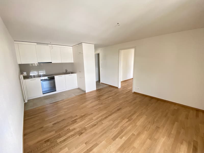 Küche und Wohnzimmer