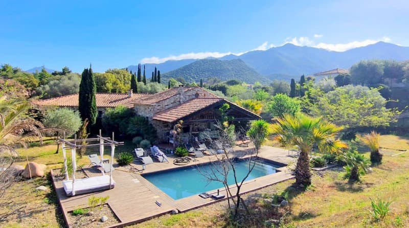 Villa 6 rooms with pool - Land 1.7 hectares - OLETTA (5)