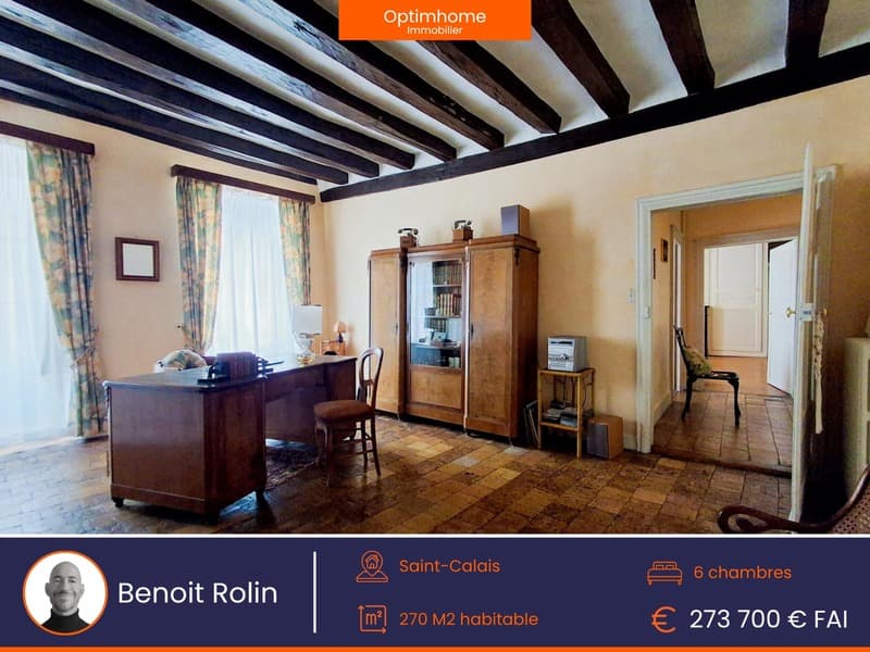 Casa borghese del XIX secolo nel cuore di Saint-Calais (1)