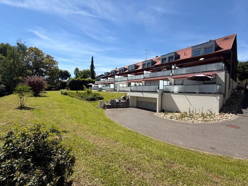 Duplex von Ausnahme an den Toren der Schweiz - Terrasse, Garten, Waldblick (1)