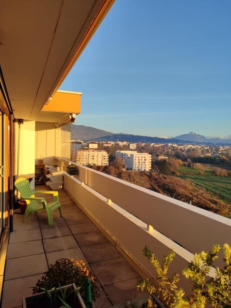 Attique traversant - Vue panoramique Mont-Blanc & Jura - 101 m² - (10)