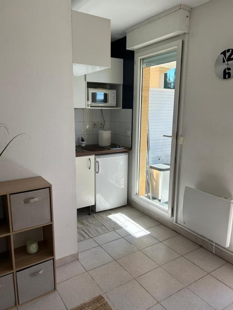 Studio meublé tout équipé avec grande terrasse (7)