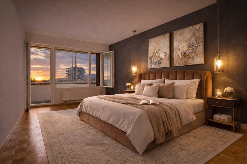 Splendid 4-room apartment with a view of the Jet d'Eau (4)