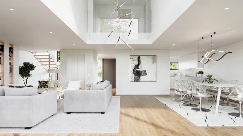 Quatre townhouses contemporaines sur plan à Pinchat, Carouge (4)