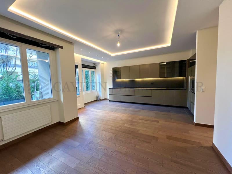 Prächtige 4-Zimmer-Wohnung möbliert renoviert mit Terrasse und Garten in der Innenstadt (3)
