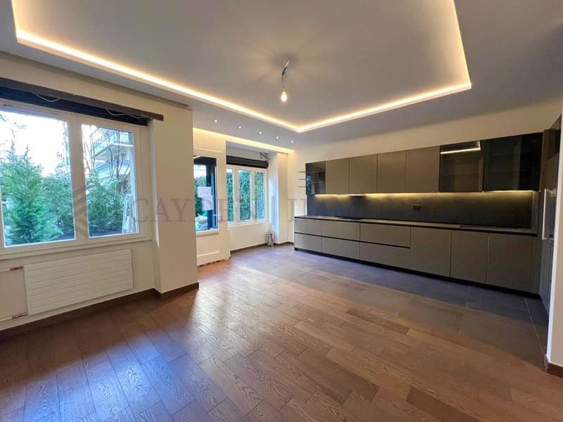 Prächtige 4-Zimmer-Wohnung möbliert renoviert mit Terrasse und Garten in der Innenstadt (2)