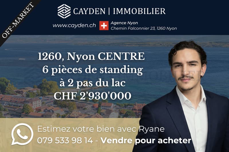 Superbe 6 pièces hyper-centre de Nyon (1)