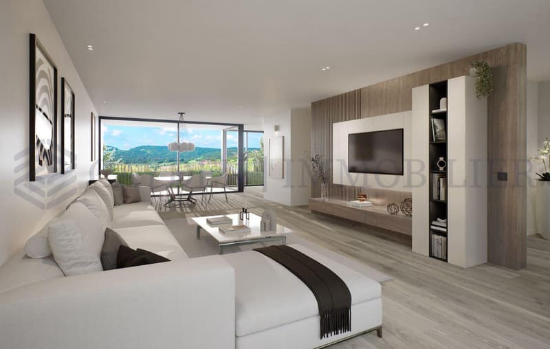 Blick auf die Seen von Neuchâtel und Morat, Villa - Grundstück B (4)