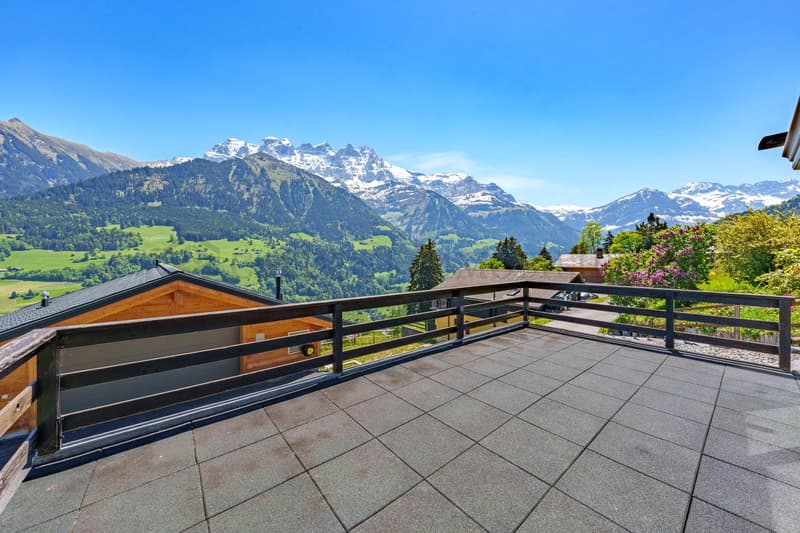Chalet autentico, vista panoramica sulle montagne (1)
