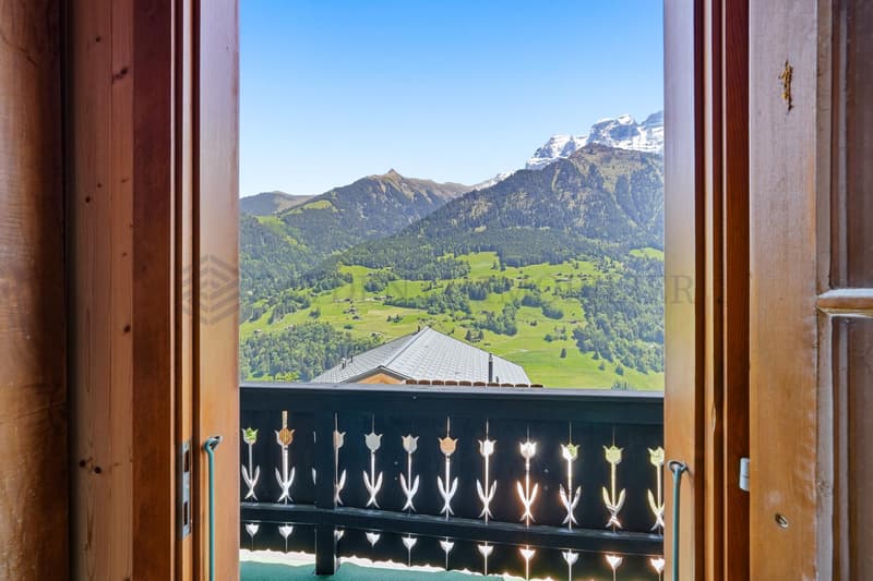 Chalet autentico, vista panoramica sulle montagne (9)