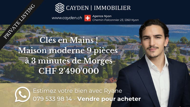 Vue lac à 3 minutes de Morges ! (1)