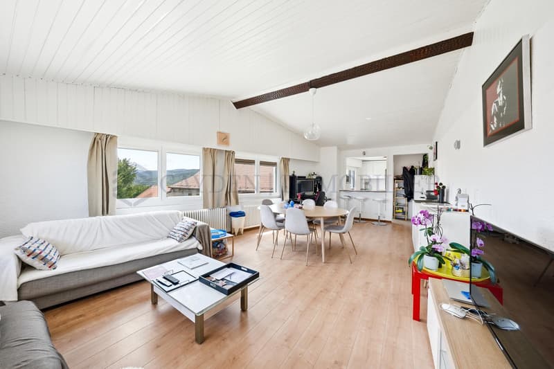 Charmantes Dachwohnung mit Seeblick und Mont-Blanc-Blick (4)