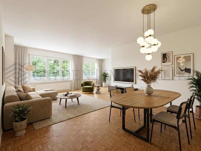 Schönes 3-Zimmer-Apartment, das in 4 Zimmer umgewandelt werden kann, im Herzen von Grand-Saconnex! (1)
