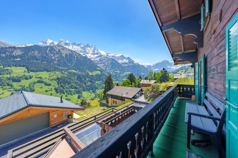 Chalet authentique, vue panoramique sur les montagnes (9)