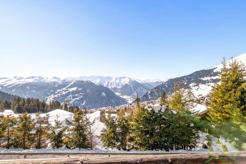 Charmant chalet en duplex de style alpin avec accès direct aux pistes, doté de trois chambres, niché sur les hauteurs de Verbier, près de Carrefour (13)
