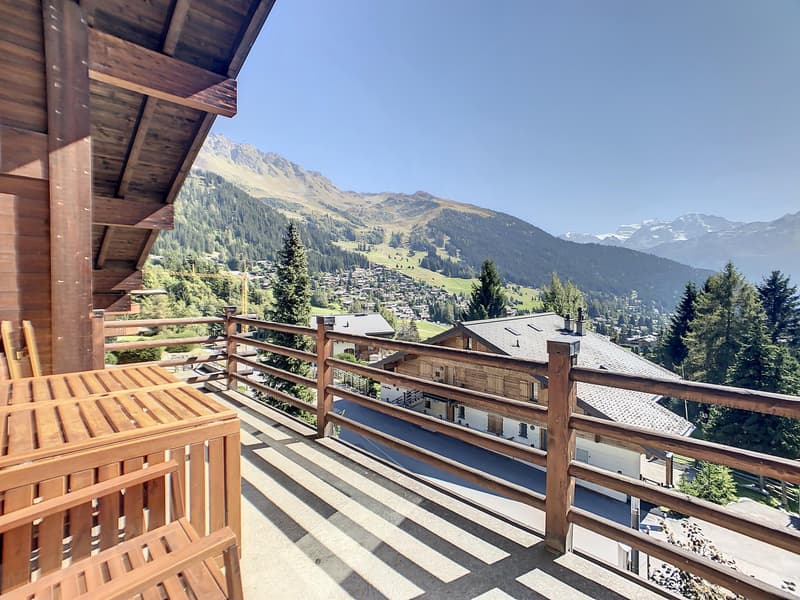 Charmantes 3-Zimmer-Wohnung in den Höhen von Verbier, mit atemberaubendem Blick vom Balkon. (11)