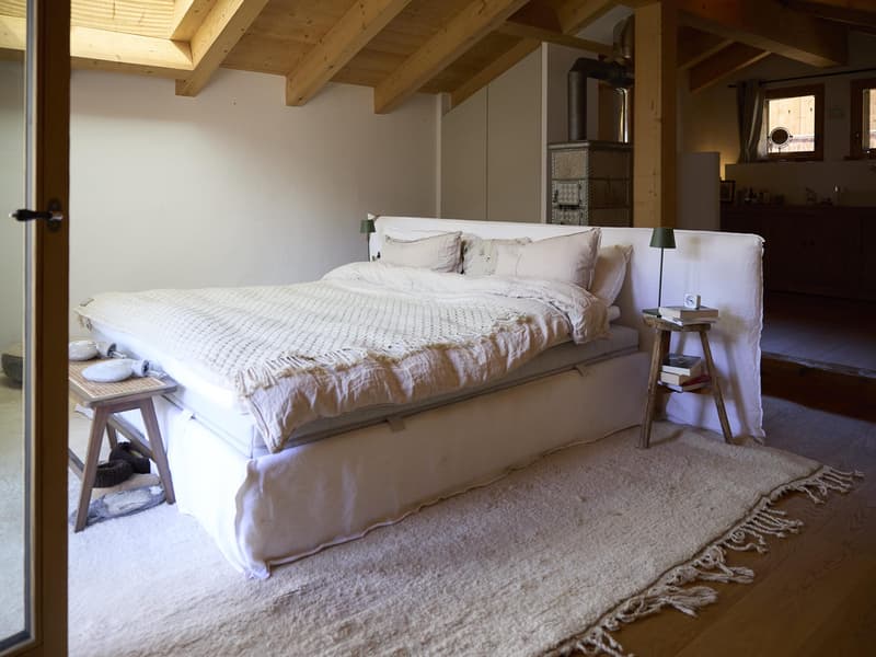 LOCATION SAISON D'HIVER - CHARMANT CHALET DE 3 CHAMBRES AVEC GRAND JARDIN OUVERT À SARREYER ? STYLE ALPIN - VUE IMPRENABLE SUR LES MONTAGNES (5)