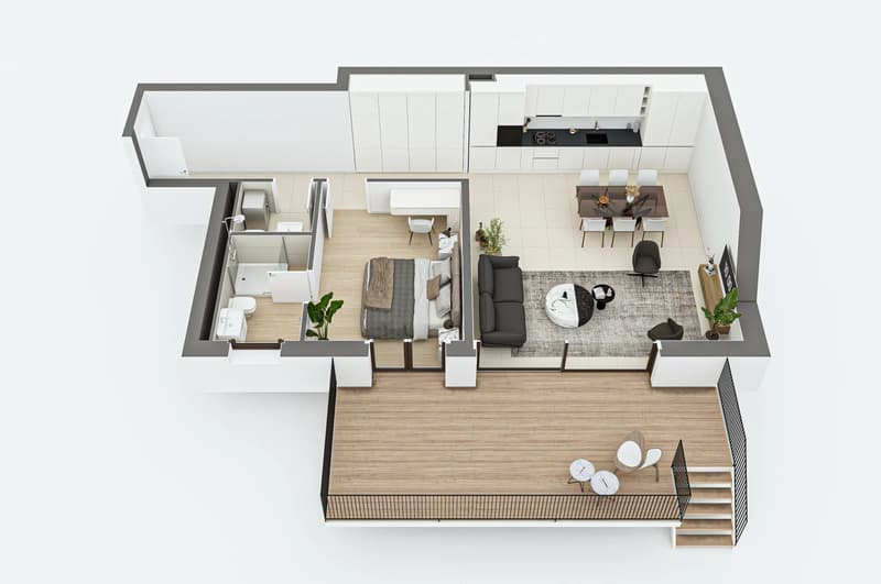 Appartement neuf, en cour de construction. (8)