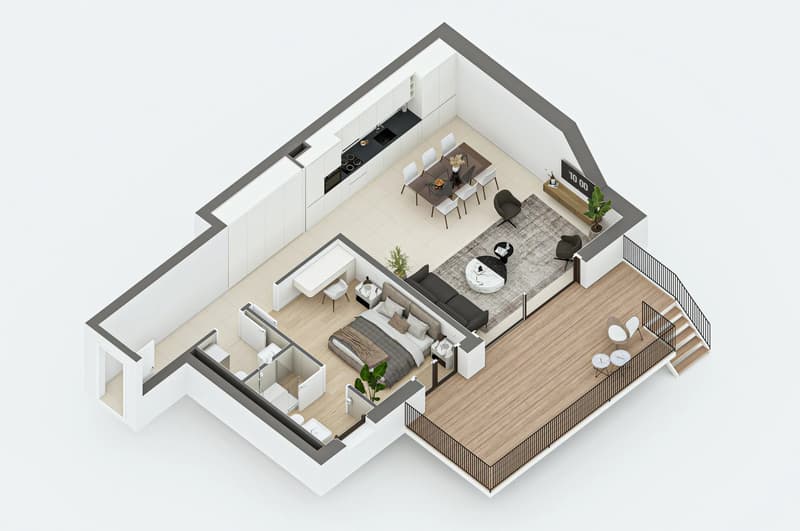 Appartement neuf, en cour de construction. (9)