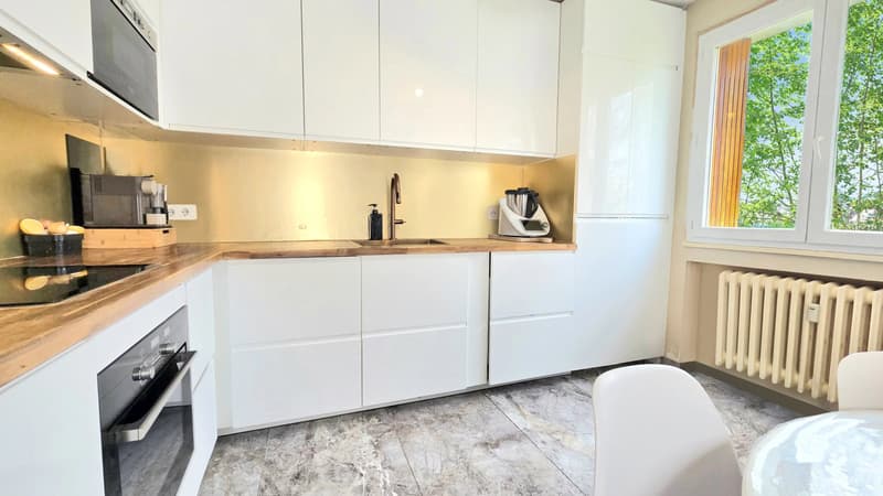 T4 crossing apartment with balcony, cellar and parking in Romagny, Annemasse (9)
