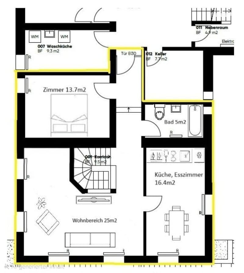 Charmant appartement maisonnette 3.5 pièces à Köniz (9)