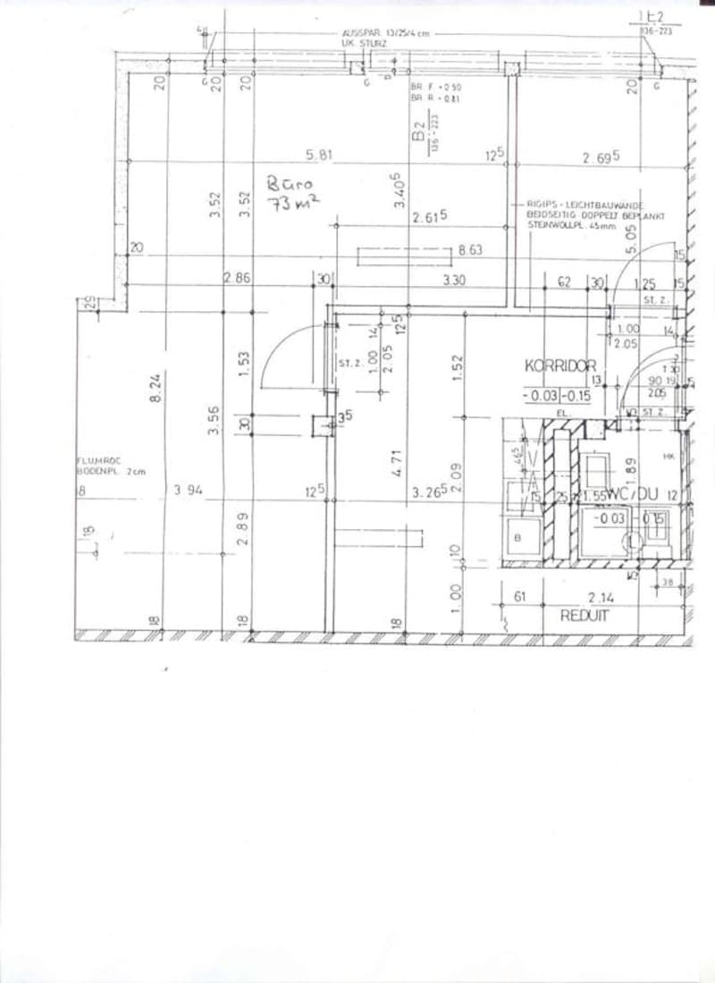 Büroraum à 73 m2