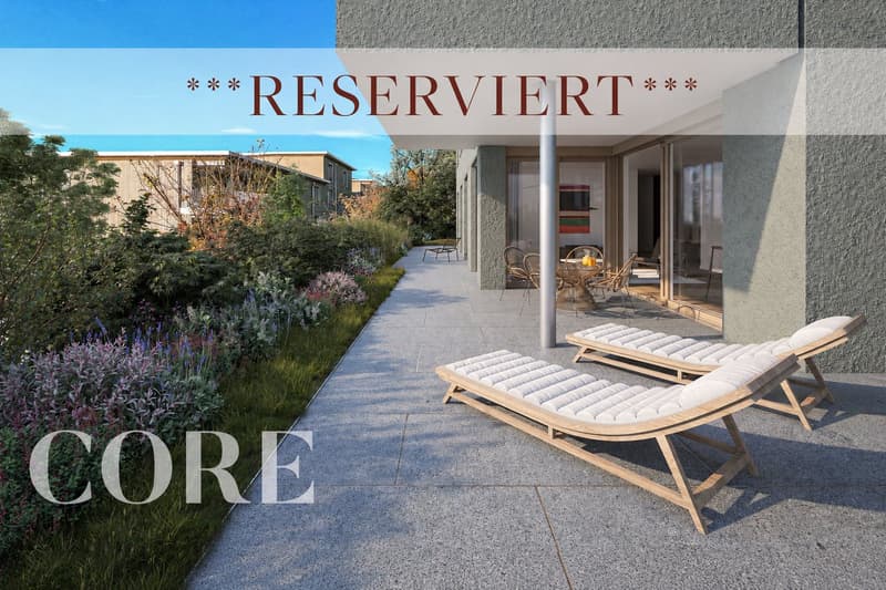 166m2 privater Garten mit gedecktem Sitzplatz
