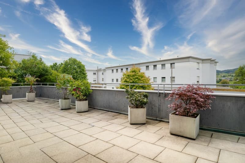 STILVOLLE 5.5 ZIMMER TERRASSENWOHNUNG MIT 67 M2 TERRASSE (16)