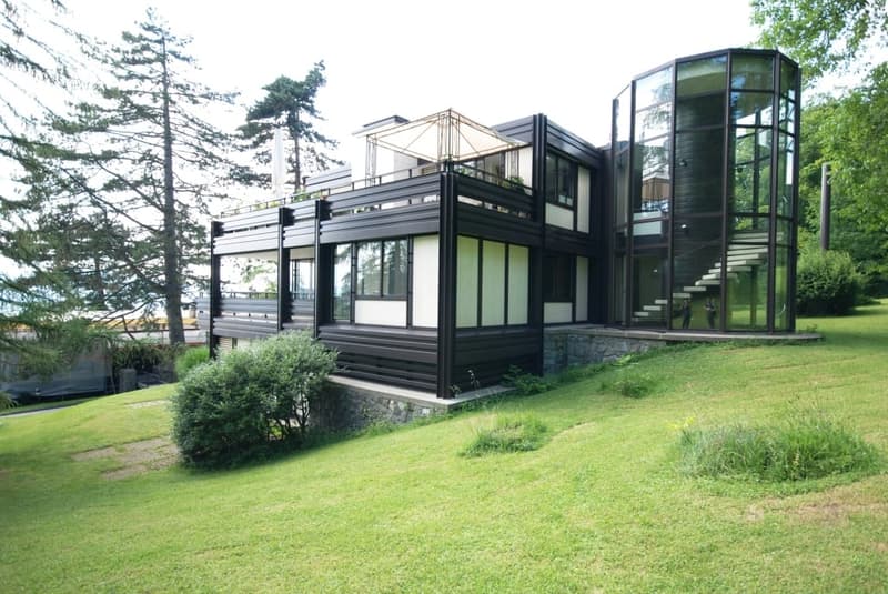 Haus vom Garten her mit Sicht Richtung Süd-Westen