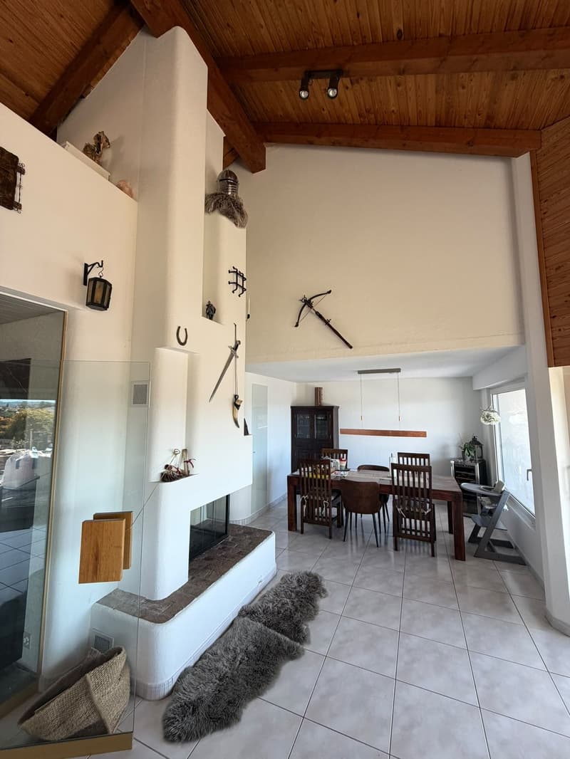 Charmante 4-Zimmer-Maisonette-Wohnung mit Garten und Aussicht in die Berge in Gossau ZH (2)