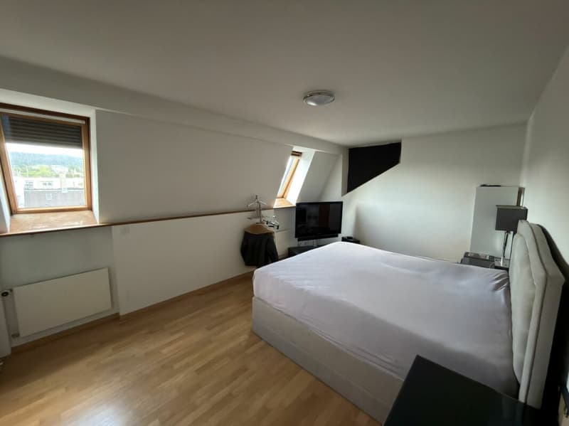 Appartamento attico esclusivo con 90 m² di terrazza privata sul tetto e accesso diretto in ascensore in posizione di prima scelta a Zurigo Seefeld (6)