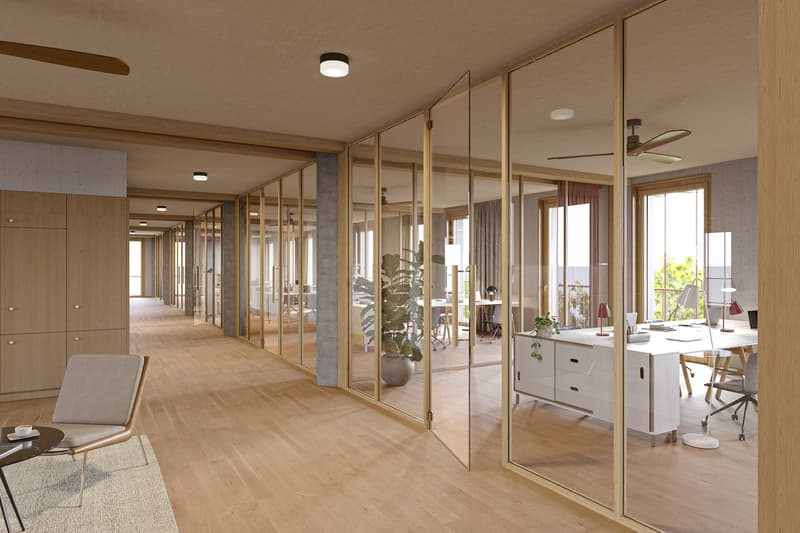 Nuovo a Baar: 7.000 m² in costruzione lignea futuristica (1)