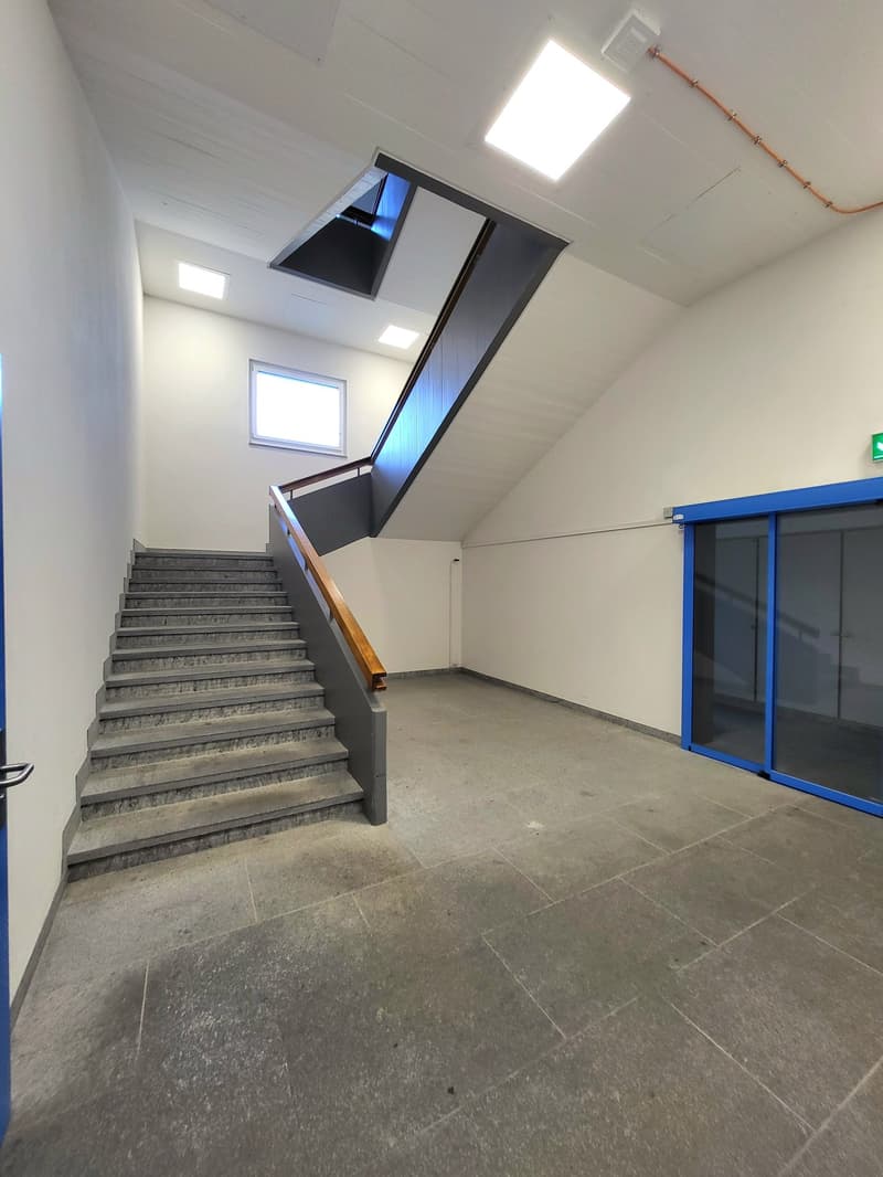 stairs, entry way, windows, tiled floor