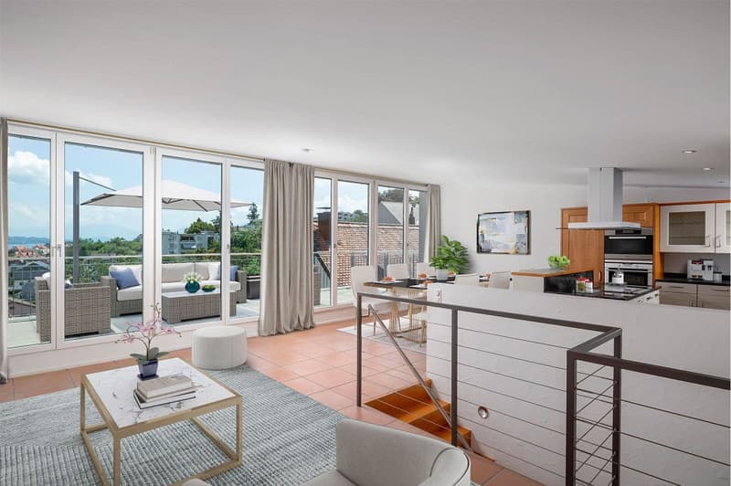 House with a 3½ and a 2½-room apartment with a lake view (2)