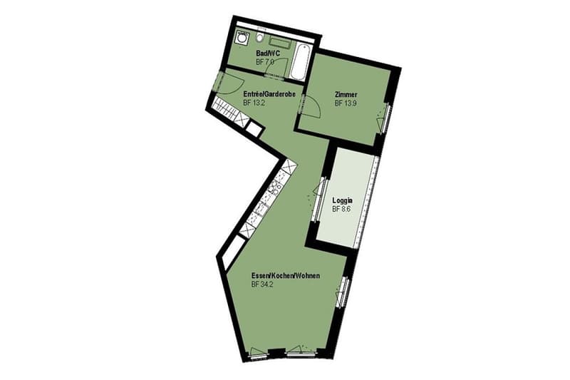 2½-Zimmer EG-Wohnung im beliebten "Glasi-Quartier" in Bülach (11)