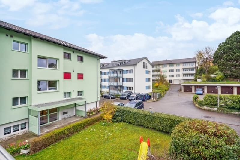 Blick vom Balkon