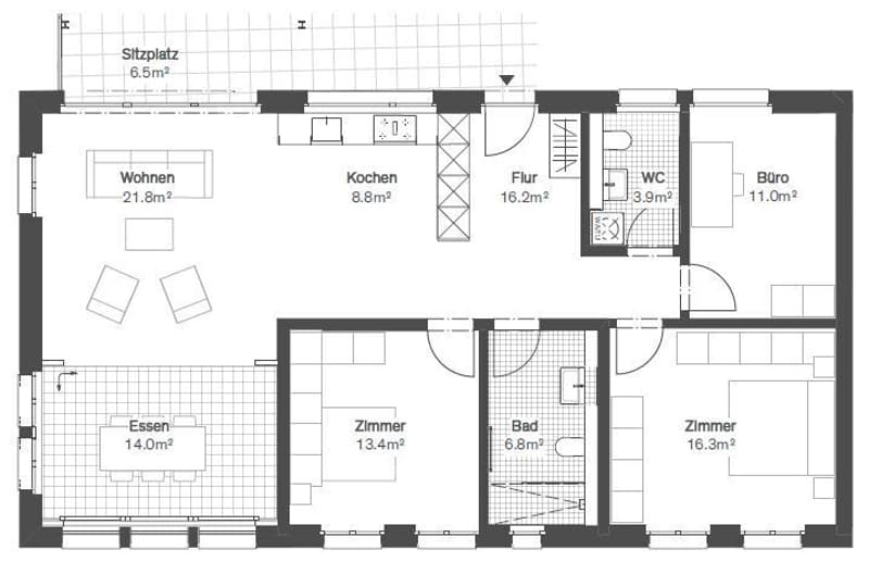 Vivre avec style dans la vieille ville - appartement moderne de 4,5 pièces (7)