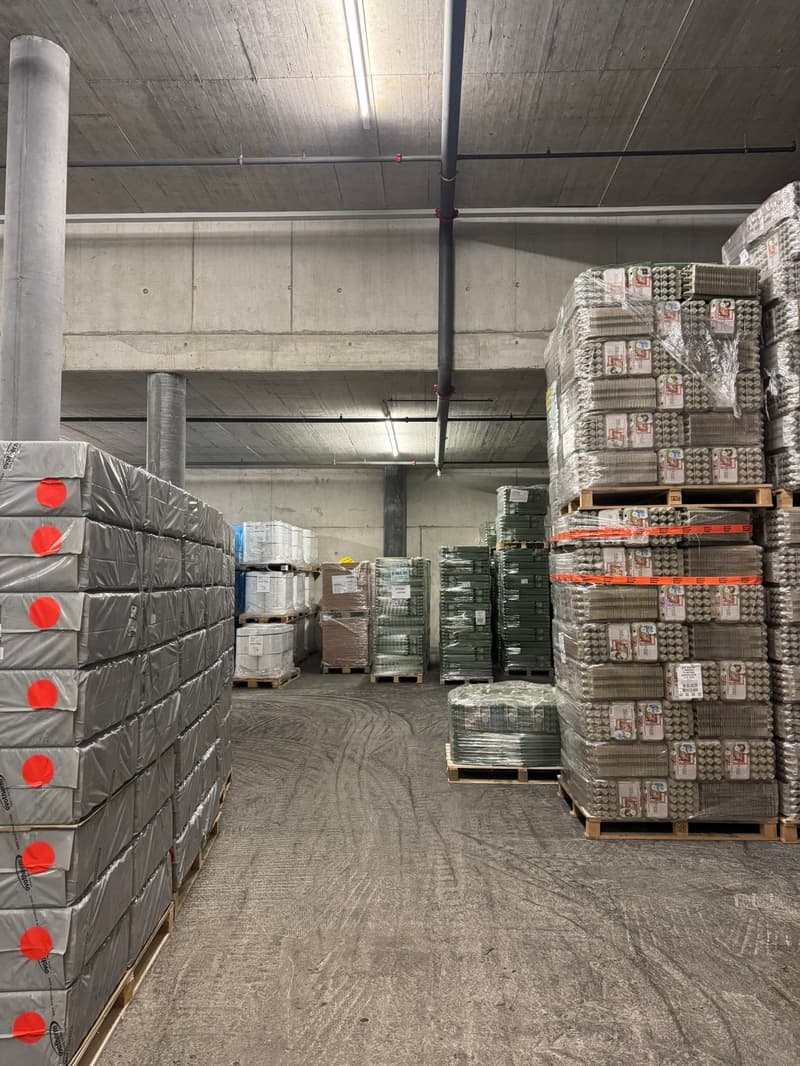 Untergeschoss Höhe 4.10 m bis 6.00 m