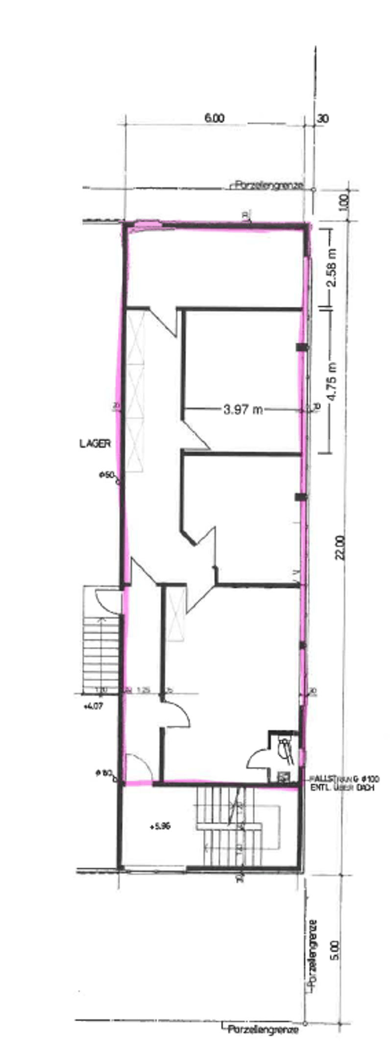Kitchen, living room, bedroom, balcony, bathroom