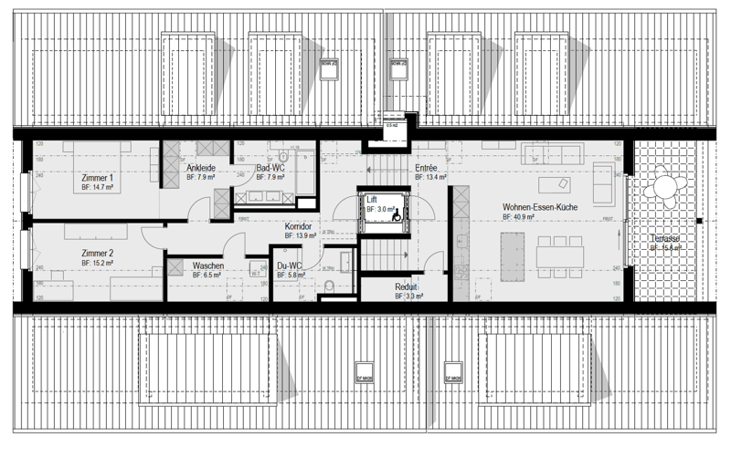 Appartement spacieux de 3,5 pièces au 2e étage dans un quartier calme de Madetswil (1)