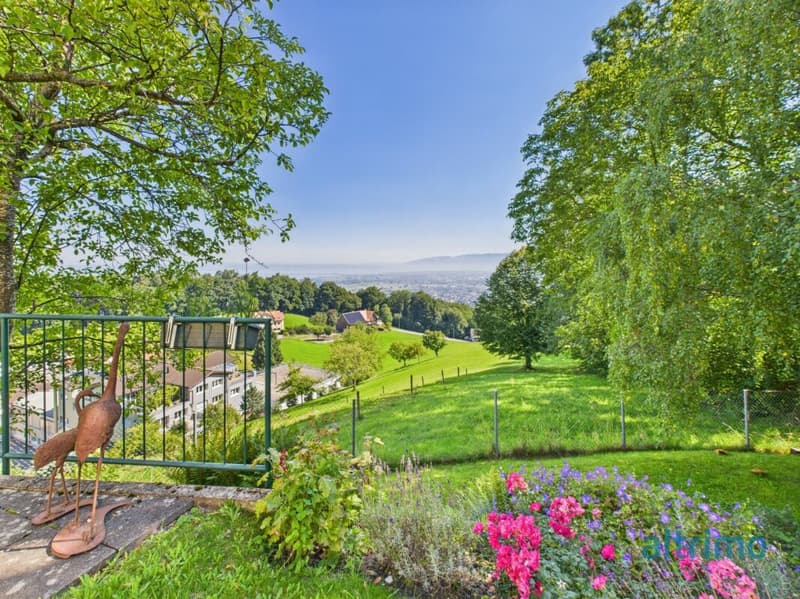 Ausblick vom Garten