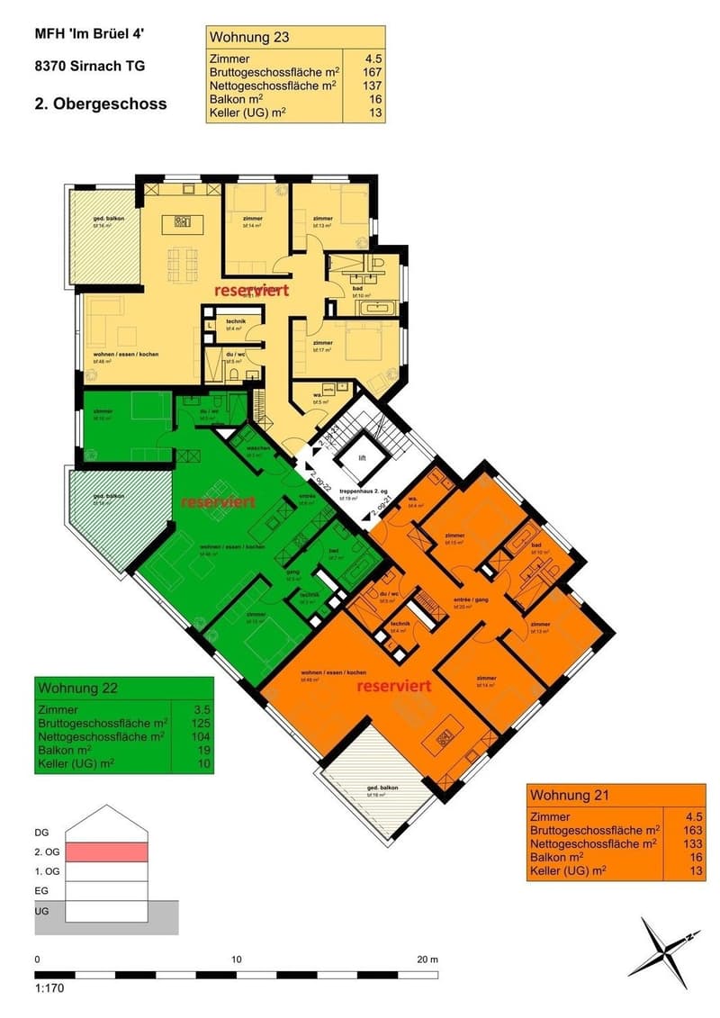 Appartamenti in proprietà nuovi "Sonnenfeld" Im Brüel 4, Sirnach (8)