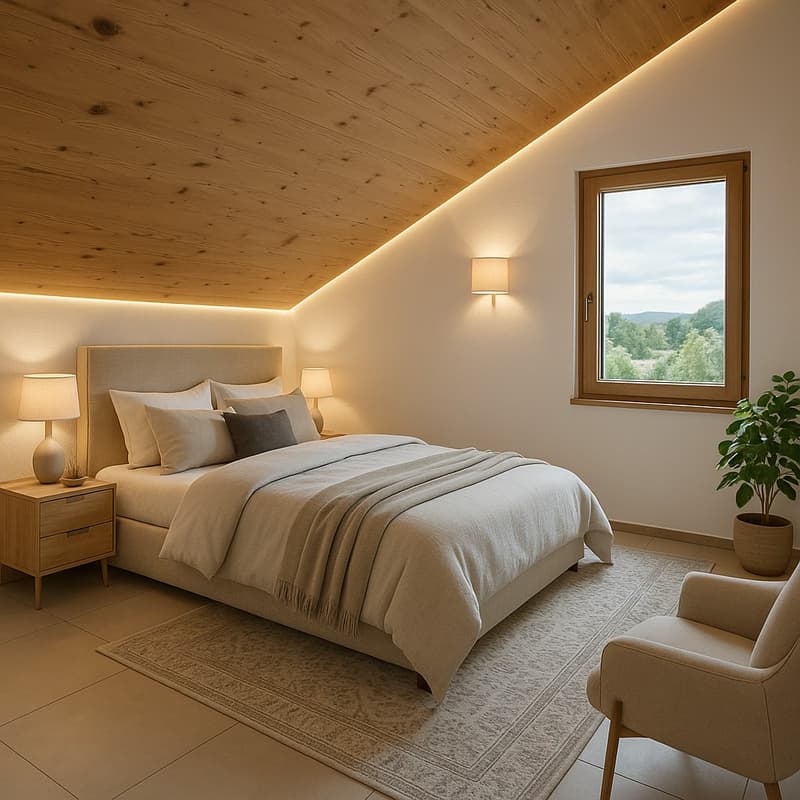 High-quality 3-room terrace apartment in loft style with a view in Rafz (6)