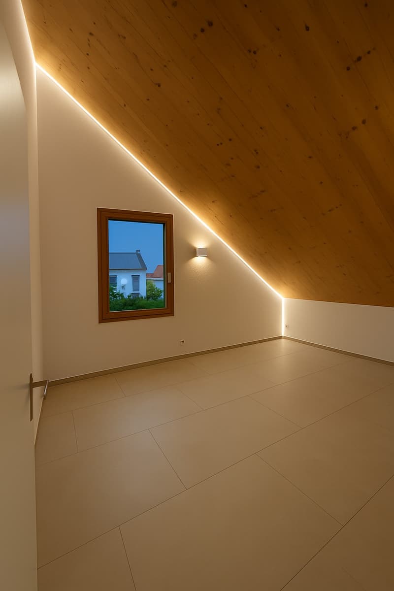 High-quality 3-room terrace apartment in loft style with a view in Rafz (11)