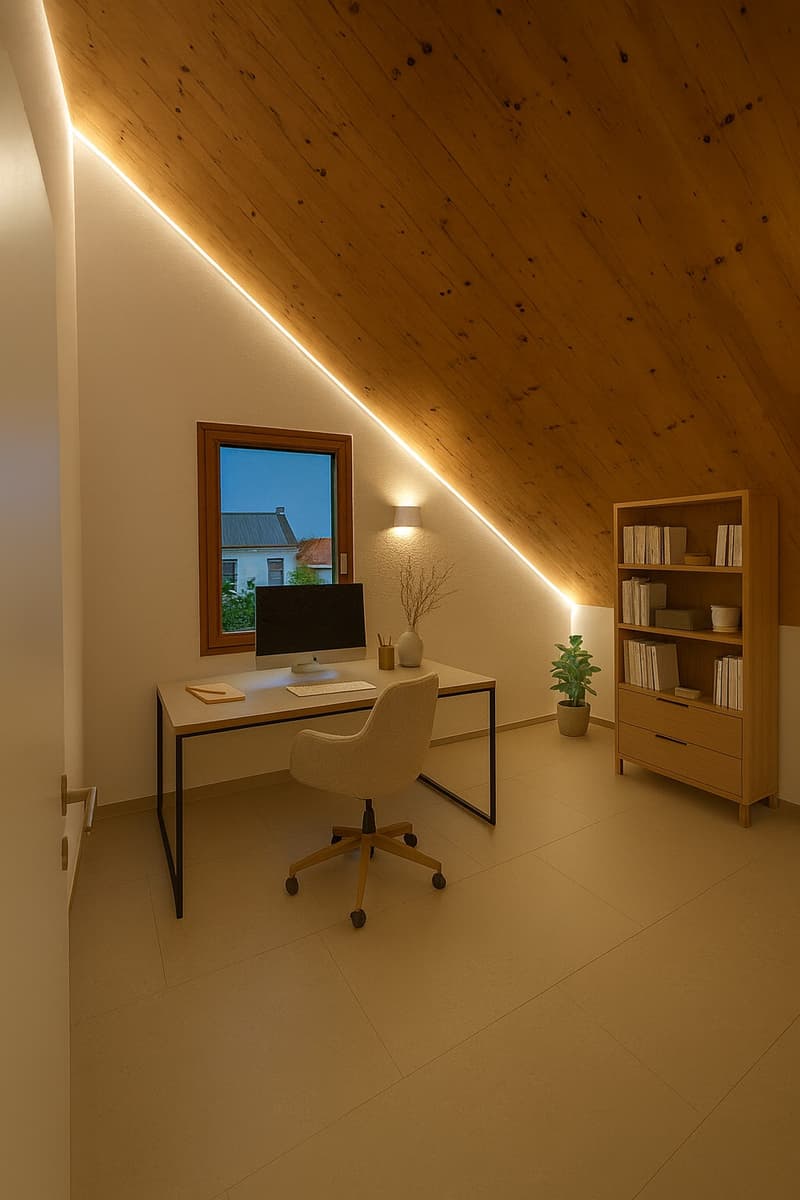 High-quality 3-room terrace apartment in loft style with a view in Rafz (12)