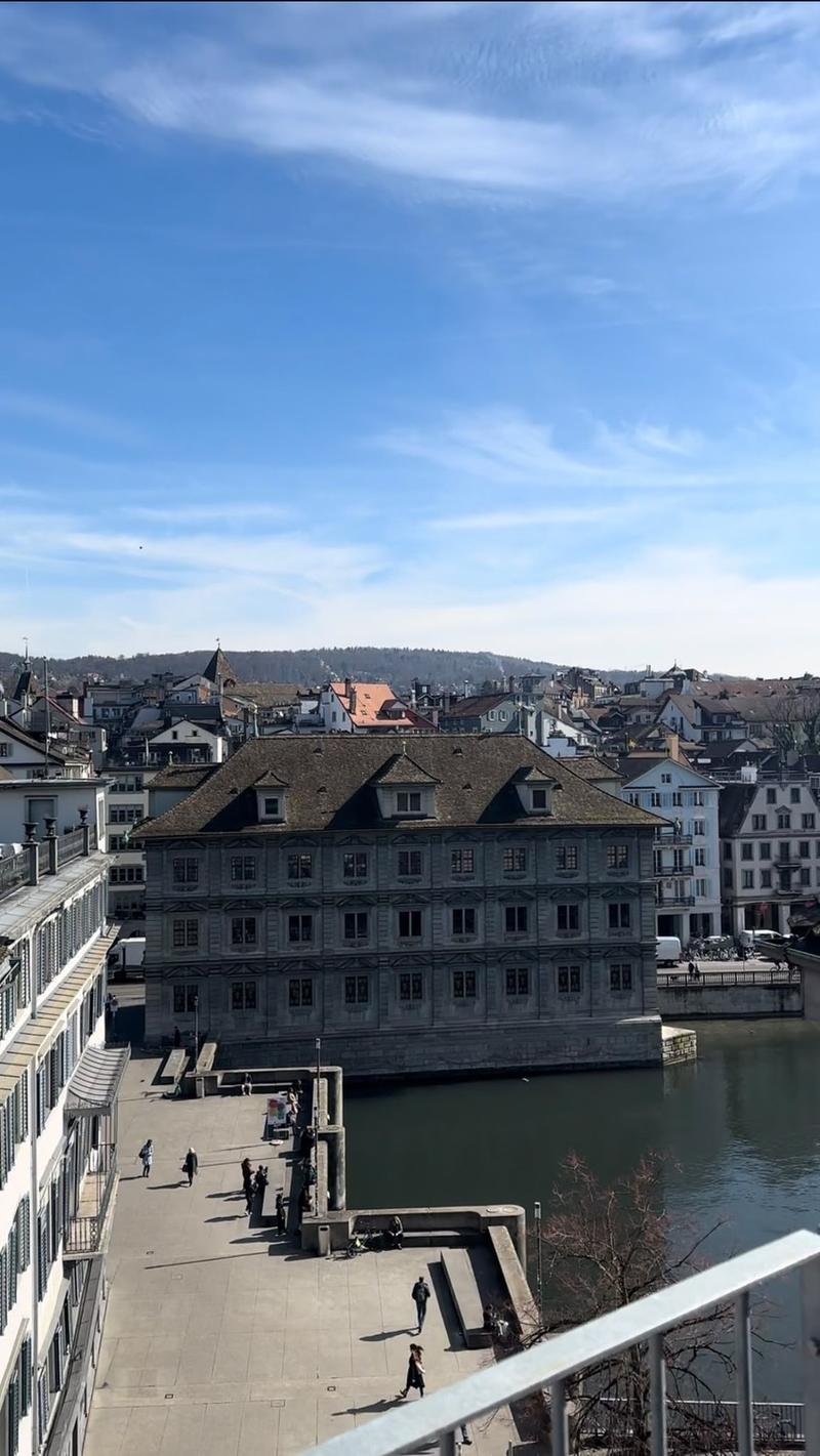 Duplex mansardé unique avec cheminée et vue sur la rivière à Zurich-Vieille Ville (4)