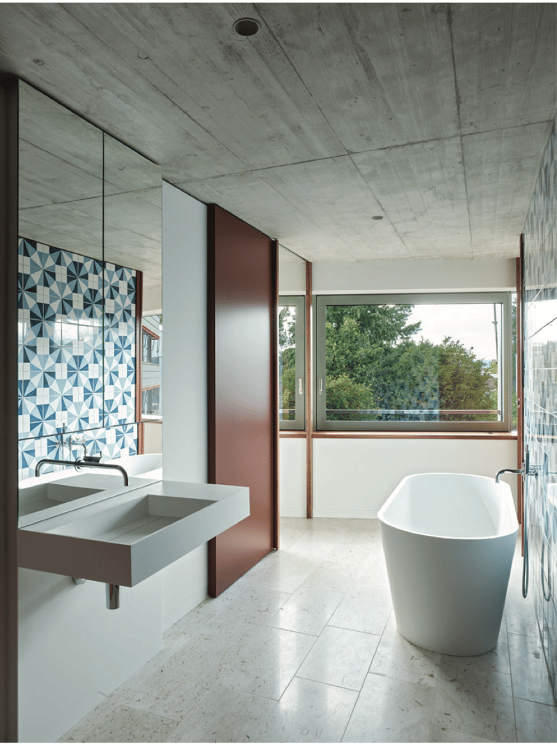 Bathroom with tub