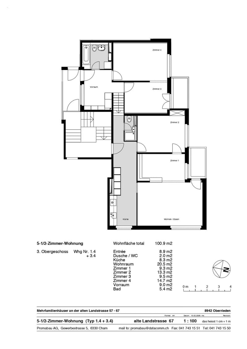 Maisonette lumineuse de 5,5 pièces avec vue sur le lac (12)